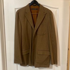 Gianfranco Ferre brown tweed sports coat size 40 USA